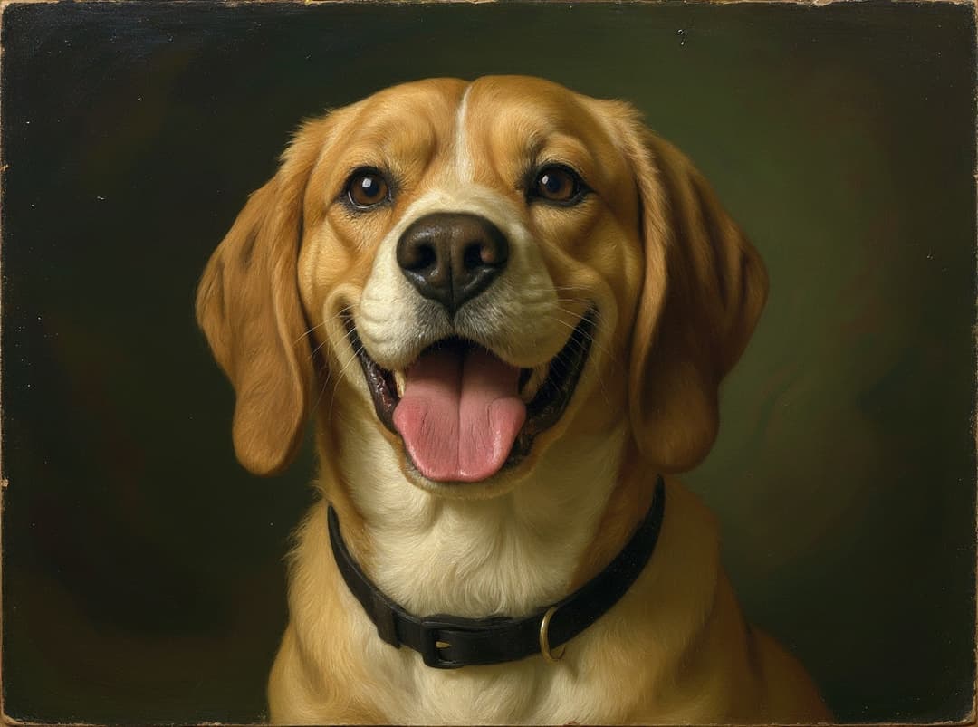 The Oil: custom Beagle portrait by Maison Zola