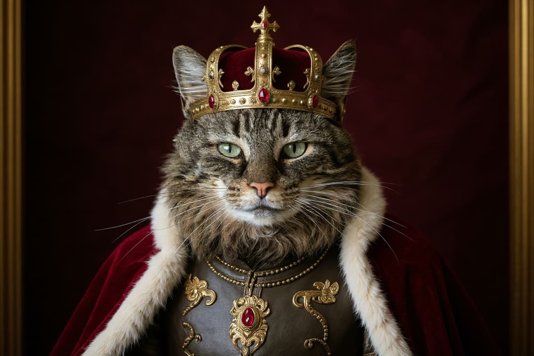 The Sovereign: custom Maine Coon portrait by Maison Zola